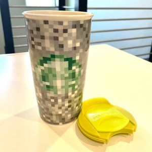 2012 Rodarte + Starbucks Pixelated Travel Mug+Lid